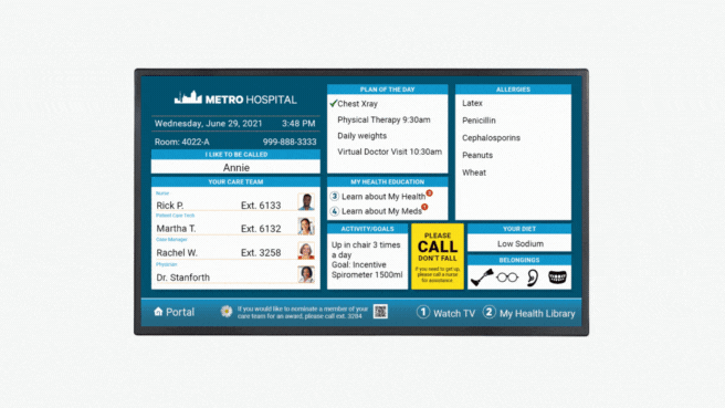 Digital Whiteboards Hospitals